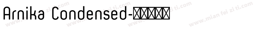 Arnika Condensed字体转换